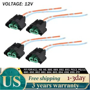 ワイヤー ピグテール メス C 2 H11 ハーネス フォグ ライト プラグ バルブ プレイ コネクタ ランプ 4X Wire Pigtail Female C Two H11 Harness Fog Light Plug Bulb Play Connector Lamp 4X 【並行輸入品】