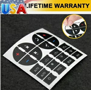 GMC シボレー A/C コントロール気候ステレオラジオボタン修理デカールステッカー FOR GMC CHEVROLET A/C Control Climate STEREO RADIO BUTTON REPAIR DECALS STICKERS 【並行輸入品】