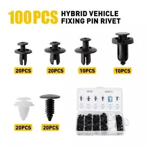100 個新しい ATV リテーナープッシュクリップスプラッシュピンガードボディパネルホンダ 8 ミリメートル 100pcs NEW ATV Retainer Push Clips Splash Pin Guard Body Panel For Honda 8mm 【並行輸入品】