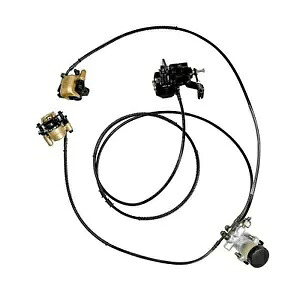 フロントリア油圧ブレーキキャリパーマスターシリンダークワッドATVゴーカート4輪車 Front Rear Hydraulic Brake Caliper Master Cylinder Quad ATV Go Kart 4 Wheelers 【並行輸入品】