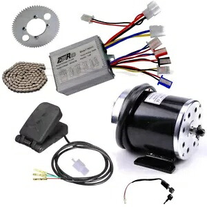 24V 500W ブラシ電動モーターキットコントローラースプロケットゴーカート自転車 E バイク ATV 24V 500W Brush Electric Motor Kit Controller Sprocket Go Kart Bicycle E Bike ATV 【並行輸入品】