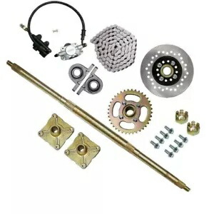 810mm リアアクスルキット アセンブリブレーキ 420 スプロケットハブ クワッド ATV ゴーカート ドリフトトライク 810mm Rear Axle Kit Assembly Brake 420 Sprocket Hub Quad ATV Go Kart Drift Trike 【並行輸入品】
