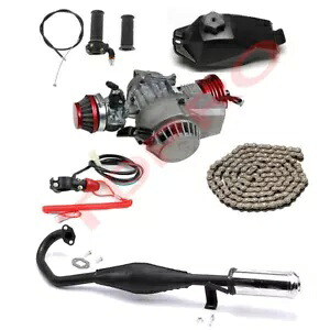 49cc 50cc 2 ストローク レーシング エンジン モーター キット ゴーカート ポケットバイク スクーター バギー用 49cc 50cc 2 Stroke Racing Engine Motor Kit for Go Kart Pocket Bike Scooter Buggy 【並行輸入品】