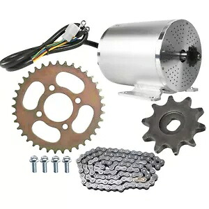 72V 3000W ブラシレスモーター + 420 10T 37T チェーンスプロケット、電動ゴーカートクワッド用 72V 3000W Brushless Motor + 420 10T 37T Chain Sprocket for Electric Go Kart Quad 【並行輸入品】|カスタムパーツ WORLD倉庫