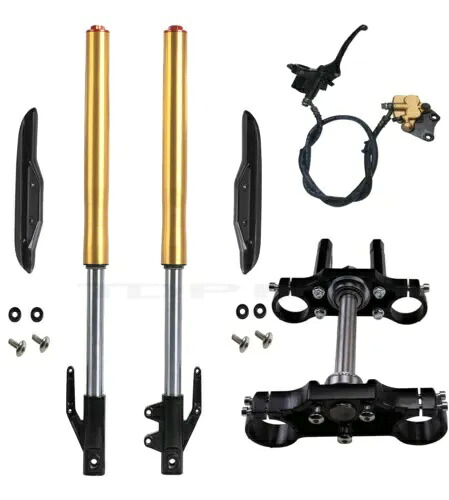 トリプルツリー 45/48 ミリメートルフロントフォークブレーキ CRF50 CRF70 SSR モトクロスピットプロバイク Triple Tree 45/48mm Front Forks Brake For CRF50 CRF70 SSR Motocross Pit Pro Bike 【並行輸入品】