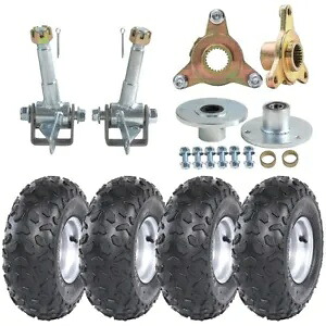 4 本の 6 インチホイール 145/70-6 タイヤ、リムに 3 スタッドハブ ATV ゴーカートバギー Taotao 125cc 4pcs 6\