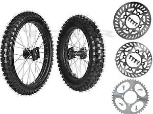 フロント 70/100-19 & リア 90/100-16 タイヤ リム スプロケット ダート ピット バイク CRF 150cc 200cc Front 70/100-19 & Rear 90/100-16 Tire Rim Sprocket Dirt Pit Bike CRF 150cc 200cc 【並行輸入品】