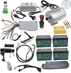 48V 1800W ブラシレス電動モーターキット E バイク ゴーカート スクーター ATV クワッド バギー用 48V 1800W Brushless Electric Motor Kit for E Bike Go Kart Scooter ATV Quad Buggy 【並行輸入品】