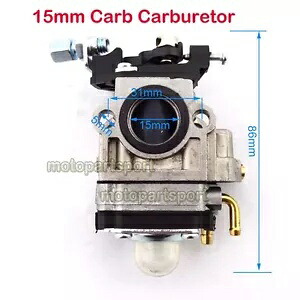 ポケットバイク 15 ミリメートルキャブレター 43cc 49cc X-treme Evo GS ムーンスクータースケートボード用 Pocket Bike 15mm Carburetor For 43cc 49cc X-treme Evo GS Moon Scooter Skateboard 【並行輸入品】