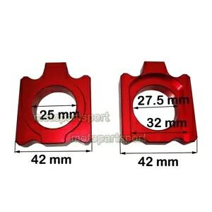 リアアクスルブロックチェーンアジャスターレッド CRF250R CRF250X CRF250RX CRF450RX CRF450L用 Rear Axle Block Chain Adjuster Red For CRF250R CRF250X CRF250RX CRF450RX CRF450L 【並行輸入品】
