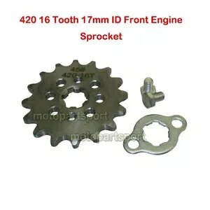 420 16 歯 17 ミリメートル ID フロントエンジンスプロケット 50cc-200cc ピットダートバイク ATV クワッド用 420 16 Tooth 17mm ID Front Engine Sprocket For 50cc-200cc Pit Dirt Bike ATV Quad 【並行輸入品】