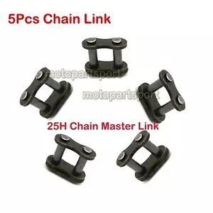 ガススクーター 25H チェーンマスターリンク 5 個 ATV クワッドダートポケットバイクミニモト用 Gas Scooter 25H Chain Master Links 5Pcs For ATV Quad Dirt Pocket Bike Mini Moto 【並行輸入品】