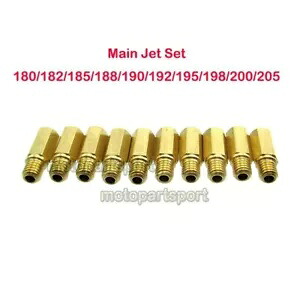 メインジェット 180/182/185/188/190/192/195/198/200/205 京浜 PWK PE OKO KOSO 炭水化物 Main Jet 180/182/185/188/190/192/195/198/200/205 For Keihin PWK PE OKO KOSO Carb 【並行輸入品】