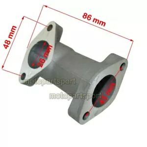 ストレート 26 ミリメートル吸気インレットマニホールドピットダートモンキーバイク ATV クワッド用 Straight 26mm Intake Inlet Manifold For Pit Dirt Monkey Bike ATV Quad 【並行輸入品】
