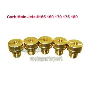 大型ラウンドキャブレターメインジェット Miguchi 炭水化物 N100/604 #155 160 170 175 180 Large Round Carburetor Main Jets For Mikuni Carb N100/604 #155 160 170 175 180 【並行輸入品】