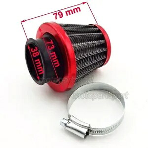 38mm 交換用エアフィルター レッド ホンダ XL100 XL100S XR100 XR100R ダートバイク用 38mm Replacement Air Filter Red For Honda XL100 XL100S XR100 XR100R Dirt Bike 【並行輸入品】