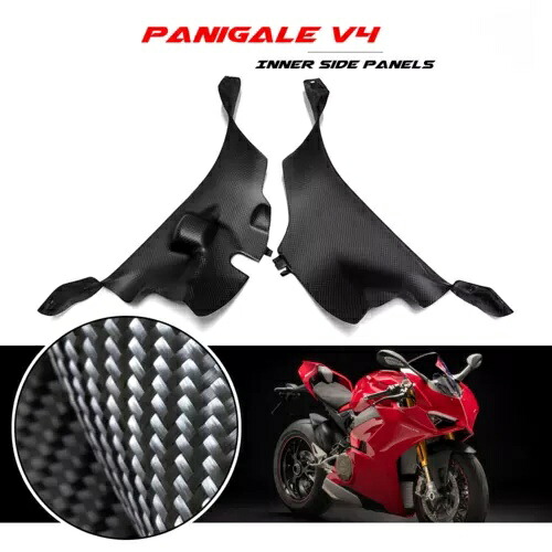 カーボンファイバーインナーサイドダクトフェアリングカバーパネル DUCATI Superleggera V4 2021用 Carbon Fiber Inner Side Duct Fairing Cover Panel for DUCATI Superleggera V4 2021 【並行輸入品】｜カスタムパーツ WORLD倉庫