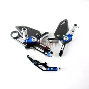 BMW S1000RR 19-22 カーボンリアセット フットレスト フットリアセット ブルーアルミニウムに適合 fit BMW S1000RR 19-22 Carbon Rear Set Footrests Foot Rearset Blue Aluminum 【並行輸入品】
