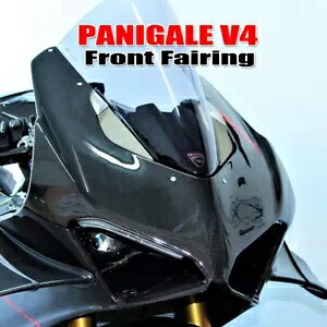 カーボンファイバーフロントノーズフェアリングカバー Ducati Panigale V4 R/S 18-19 V2 2020用 Carbon Fiber Front Nose Fairing Cover for Ducati Panigale V4 R/S 18-19 V2 2020 【並行輸入品】|カスタムパーツ WORLD倉庫
