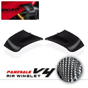 100% リアルカーボンファイバーウイングレットエアディフレクタードゥカティパニガーレ V4 2018-2022 100% Real Carbon Fiber Winglets Air Deflector FOR DUCATI PANIGALE V4 2018-2022 【並行輸入品】｜カスタムパーツ WORLD倉庫