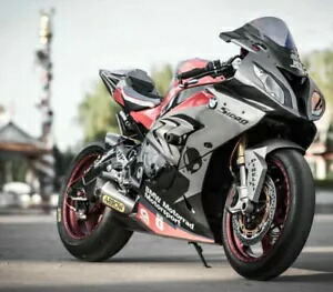 モーターフェアリングボディワークキットカウリング BMW S1000RR 2009-2014 シルバーブラックレッド Motor Fairing Bodywork Kit Cowling for BMW S1000RR 2009-2014 silver black red 【並行輸入品】