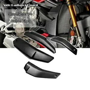 カーボンファイバーラジエーターカバーガードサイドフェアリングセット Ducati Streetfighter V4 用 Carbon Fiber RADIATOR COVER Guard Side Fairing Set for Ducati Streetfighter V4 【並行輸入品】|カスタムパーツ WORLD倉庫