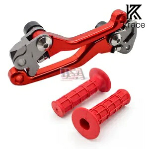ダートバイクハンドルグリップクラッチブレーキレバーセットホンダ CRF450R 2004 2005 2006 Dirt Bike Handle Grips Clutch Brake Levers Set For Honda CRF450R 2004 2005 2006 【並行輸入品】