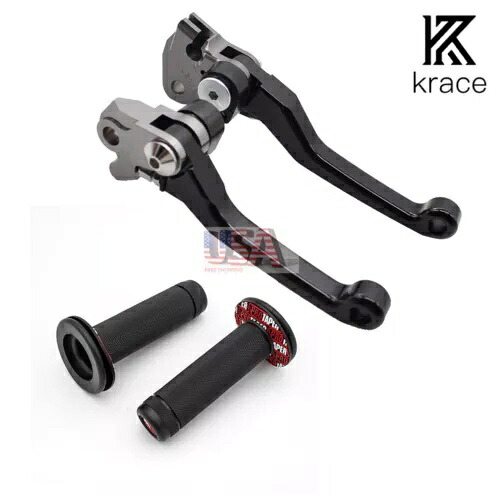 ハンドルグリップクラッチブレーキレバーホンダ CRF150R 2007-2021 2008 2009 ダートバイク Handle Grips Clutch Brake Levers For Honda CRF150R 2007-2021 2008 2009 Dirt Bike 【並行輸入品】