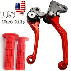 ダートバイクハンドルグリップクラッチブレーキレバーホンダ CRF250R 2007-2023 2008 2010 Dirt Bike Handle Grips Clutch Brake Levers For Honda CRF250R 2007-2023 2008 2010 【並行輸入品】