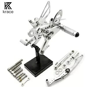 オートバイレースフットペグリアセットフットペグ KTM 790 DK 2018-2023 調整可能 Motorcycle Race Foot Pegs Rearset Footpegs For KTM 790 DK 2018-2023 Adjustable 【並行輸入品】