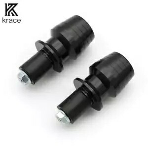 Krace モトバイクハンドルバーエンドグリッププラグカバースライダーキャップホンダヤマハ用 Krace Motobike Handle Bar Ends Grip Plugs Covers Slider Cap for Honda Yamaha 【並行輸入品】