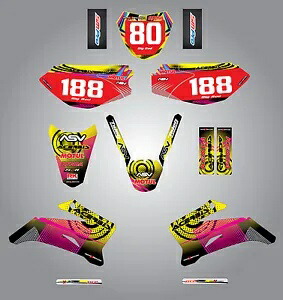 フルカスタムグラフィックキット ヤマハ TTR 110 - 2008 / 2015 ネオンスタイルステッカー Full Custom Graphic Kit Yamaha TTR 110 - 2008 / 2015 NEON style stickers 【並行輸入品】