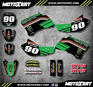 フルカスタムグラフィックキットBURNOUT STYLEはヤマハTTR 90デカールステッカーに適合します。 Full Custom Graphic Kit BURNOUT STYLE fits Yamaha TTR 90 decals stickers 【並行輸入品】
