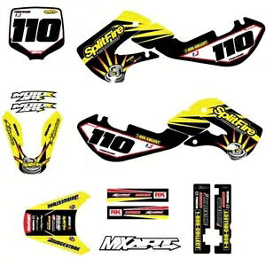 ステッカーキットスズキ DRZ 110 RYTHM スタイル MX グラフィックスデカールキット Sticker Kit for Suzuki DRZ 110 RYTHM Style MX graphics decal kit 【並行輸入品】