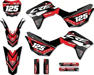 Collide スタイルステッカーキットはホンダ CRF 125F 2019 - 2025 フルカスタムグラフィックに適合します。 Collide Style sticker kit fits Honda CRF 125F 2019 - 2025 Full Custom Graphics 【並行輸入品】