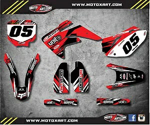 カスタムグラフィック、HONDA CRF 150 R - 2007 + DIGGER STYLE 用フルキット - デカール Custom graphics, full kit for HONDA CRF 150 R - 2007 + DIGGER STYLE - decals 【並行輸入品】