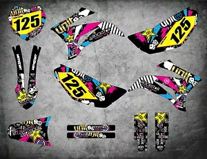 カスタムグラフィック フルステッカーキット ヤマハ TTR 125 2008 - 2018 RUSH STYLEに適合 Custom Graphics Full sticker kit to Fit Yamaha TTR 125 2008 - 2018 RUSH STYLE 【並行輸入品】