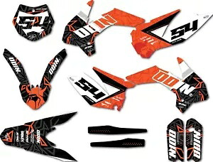 KTM 85 SX 2013 - 2017 マスタースタイルステッカーキットカスタムデカール用グラフィック Graphics for KTM 85 SX 2013 - 2017 Master Style sticker kit custom decals 【並行輸入品】