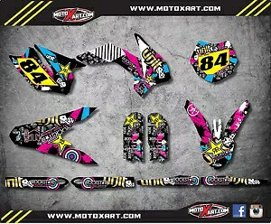 カスタムグラフィックスフルキット RUSH STYLE ステッカー KTM 85 SX-2013 - 2017 に適合します。 Custom Graphics full Kit RUSH STYLE stickers to fit KTM 85 SX- 2013 - 2017 【並行輸入品】