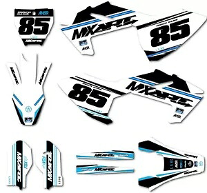 カスタムグラフィックキットは、ハスクバーナ TC 85 2018 - 2024 リップドスタイルデカールステッカーに適合します。 Custom graphic kit fits Husqvarna TC 85 2018 - 2024 Ripped style decals stickers 【並行輸入品】