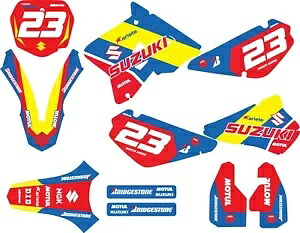 カスタムグラフィック、ステッカーキットスズキ RM 85 - 2000 - 2016 ANVIL スタイルデカール Custom graphics, sticker kit for Suzuki RM 85 - 2000 - 2016 ANVIL Style decals 【並行輸入品】