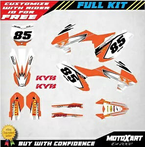 KTM 85 SX 2018 - 2023 SHOCKWAVE STYLE ステッカーキット デカール用カスタムグラフィック Custom graphics for KTM 85 SX 2018 - 2023 SHOCKWAVE STYLE sticker kit decals 【並行輸入品】