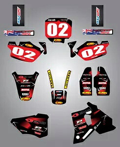 フルカスタムグラフィックキット -Barbed Style - HONDA CR 80 1996 / 2002 ステッカーキット Full Custom Graphic Kit -Barbed Style - HONDA CR 80 1996 / 2002 sticker kit 【並行輸入品】｜カスタムパーツ WORLD倉庫