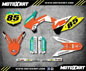KTM 85 SX 2013 2014 2015 2016 2017 RECKLESS STYLE ステッカーに適合するグラフィックスキット Graphics kits to fit KTM 85 SX 2013 2014 2015 2016 2017 RECKLESS STYLE stickers 【並行輸入品】