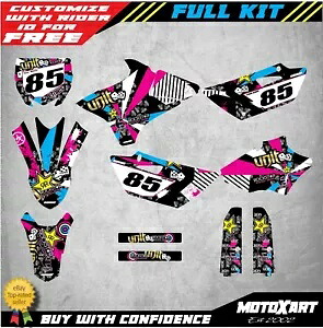 ヤマハ YZ 85 2015 - 2021 RUSH STYLE ステッカーキット フルカスタムグラフィックステッカー YAMAHA YZ 85 2015 - 2021 RUSH STYLE sticker kit Full Custom Graphics stickers 【並行輸入品】