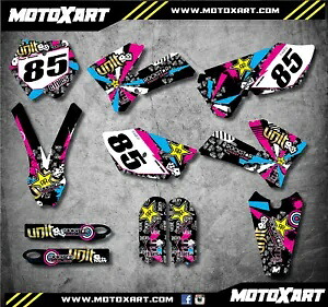 フルカスタムグラフィックキット RUSH STYLE デカールステッカー KTM 85 SX 2006 - 2012 に適合 Full Custom Graphic Kit RUSH STYLE decals stickers Fits KTM 85 SX- 2006 - 2012 【並行輸入品】