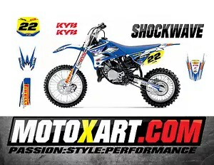 Yamaha YZ 85 2002 - 2014 フルカスタムグラフィックキット - SHOCKWAVE スタイル / ステッカー Yamaha YZ 85 2002 - 2014 Full Custom Graphic Kit - SHOCKWAVE Style / stickers 【並行輸入品】
