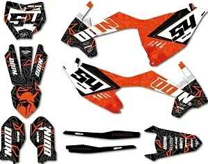 KTM 85 SX 2018 - 2024 マスタースタイルステッカーキットカスタムデカール用グラフィック Graphics for KTM 85 SX 2018 - 2024 Master Style sticker kit custom decals 【並行輸入品】