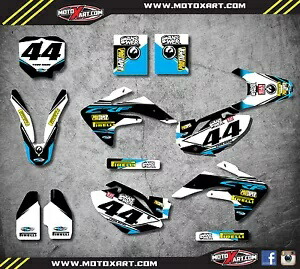 ホンダ CRF 150 R 2007 - 2018 ユーロスタイルステッカー用カスタムグラフィックキット Custom Graphic kit for Honda CRF 150 R 2007 - 2018 EURO style stickers 【並行輸入品】