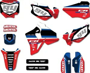 カスタムデカールキットホンダ CR 80 1996 - 2002 流体スタイルステッカーキットグラフィックス Custom decal Kit for HONDA CR 80 1996 - 2002 Fluid Style sticker kit graphics 【並行輸入品】